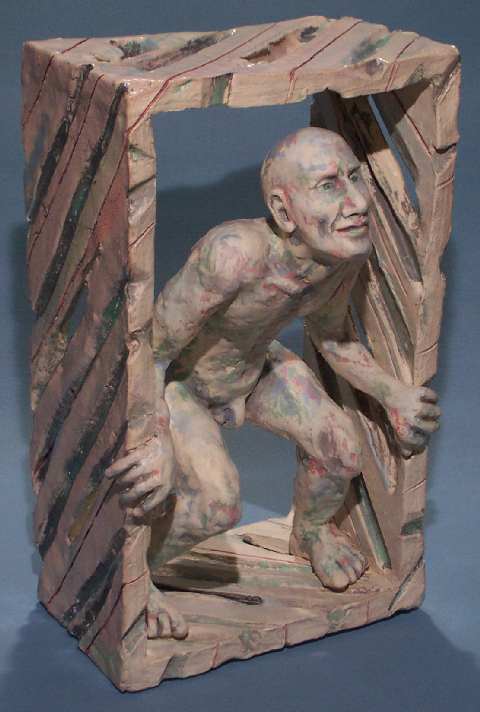 Male Figure - Crouching Inside